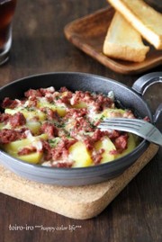 短時間調理★ポテトとコンビーフのグラタンの写真