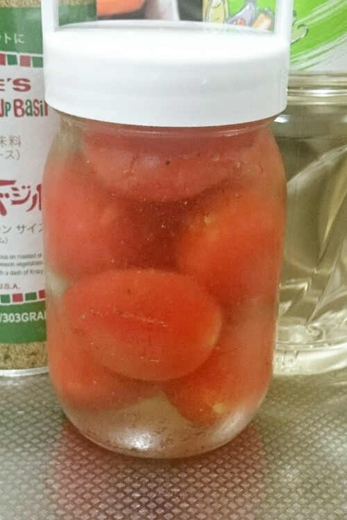 簡単ピクルス、トマトの酢漬け。の画像