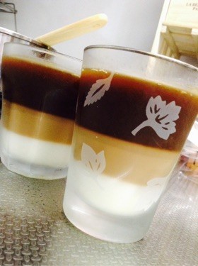 父の日に♡3層オシャレなコーヒーゼリー