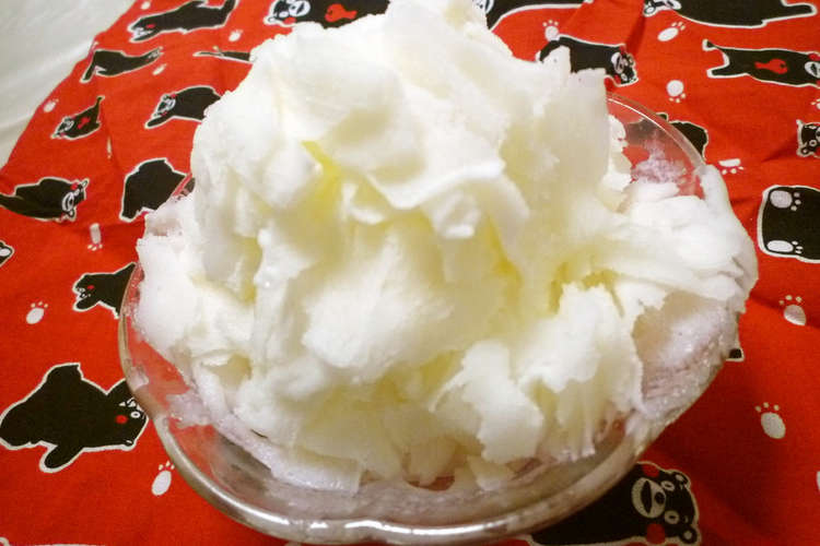 雪花氷 シェーファーピン 風ふわ かき氷 レシピ 作り方 By あーもこ クックパッド 簡単おいしいみんなのレシピが367万品