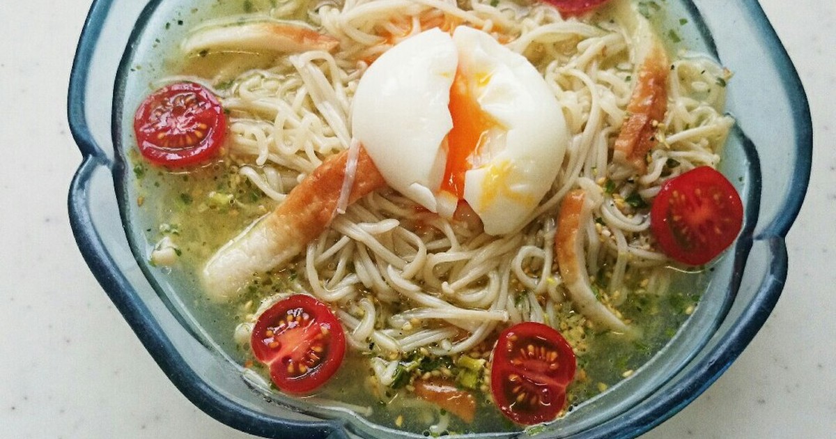 カロリー半分 冷やし塩ラーメン レシピ 作り方 By ゆ む クックパッド 簡単おいしいみんなのレシピが379万品