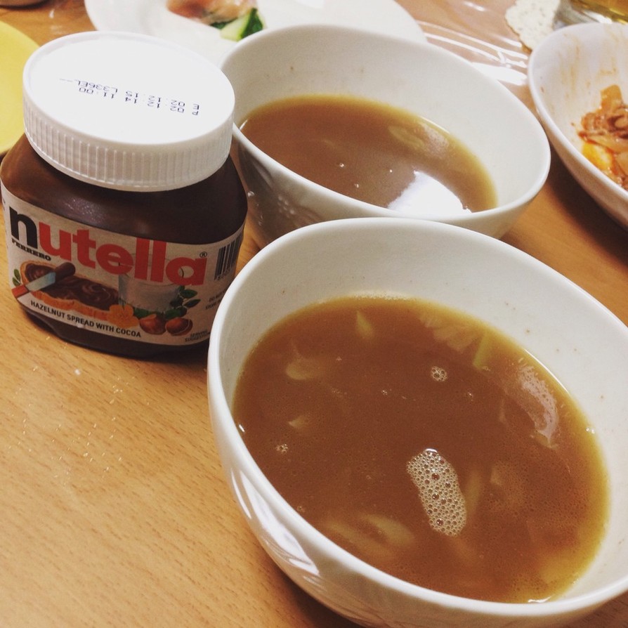 ヌテラスープ(nutella soup)の画像