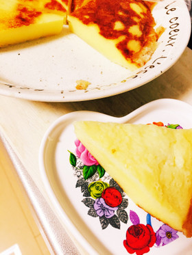 HM&炊飯器で簡単スフレチーズケーキ☆
