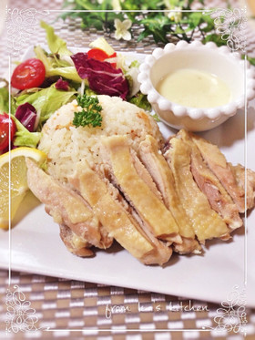 炊飯器で☆海南風ミルクチキンライス♬