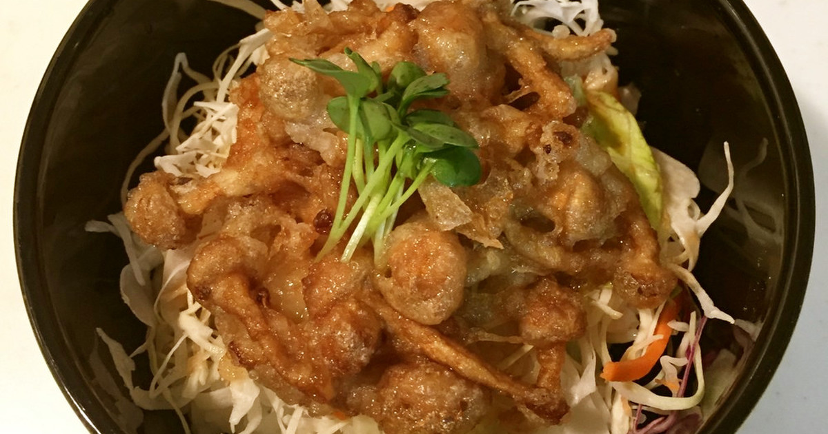 株とりなめこの甘辛天どん by マイルのきのこレシピ 【クックパッド】 簡単おいしいみんなのレシピが356万品