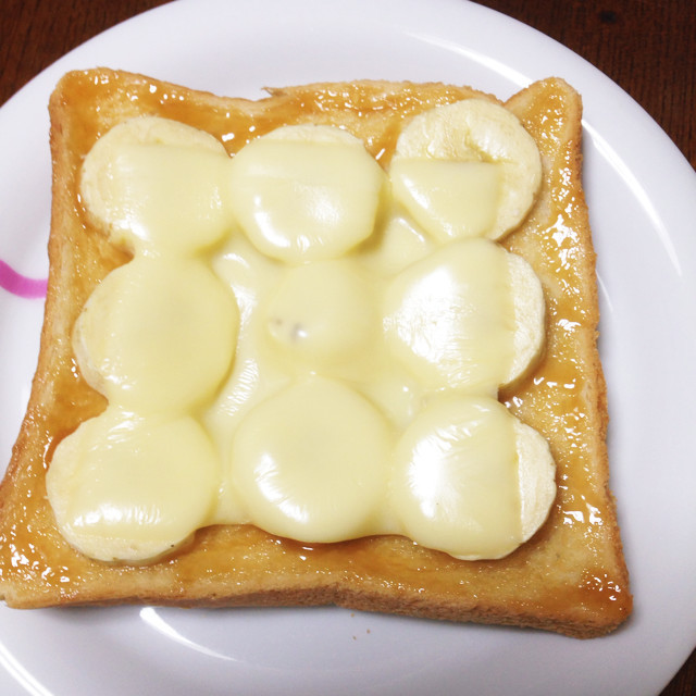 バナナチーズトースト♡の画像