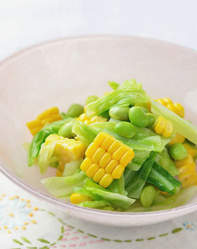 枝豆とうもろこし&キャベツのサラダ漬け