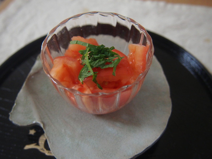 トマトのカンタン甘酢サラダの画像