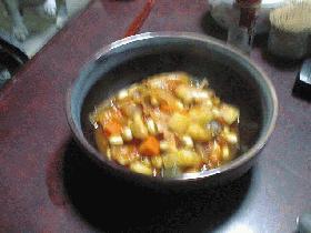 大豆とベーコンのトマト煮こみ