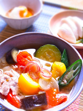 夏野菜の豚汁