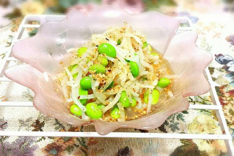 簡単 旦那も好きなもやしと枝豆のナムル レシピ 作り方 By ピンクローズ クックパッド 簡単おいしいみんなのレシピが357万品