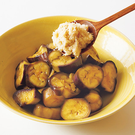レンジ蒸しなす