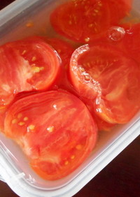 トマトのマリネ、カンタン酢で