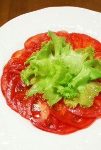 柔らかいトマトの切り方♪(薄く切る方法)