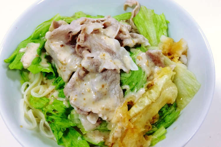 冷しゃぶサラダうどん レシピ 作り方 By るんるんみるくたん クックパッド 簡単おいしいみんなのレシピが355万品