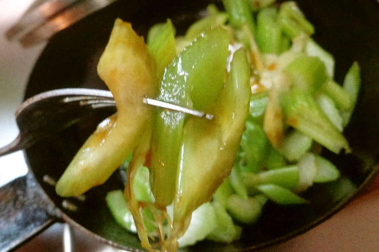 最速のオイスターソースのセロリ炒め レシピ 作り方 By 嬉野ダイバー クックパッド 簡単おいしいみんなのレシピが365万品