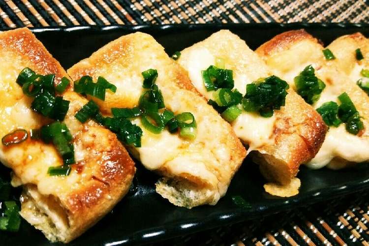 油揚げとチーズで簡単おつまみ 居酒屋風 レシピ 作り方 By Kuarua クックパッド