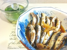 鰯(小鰯)煮、30匹骨ごと完食♪圧力鍋