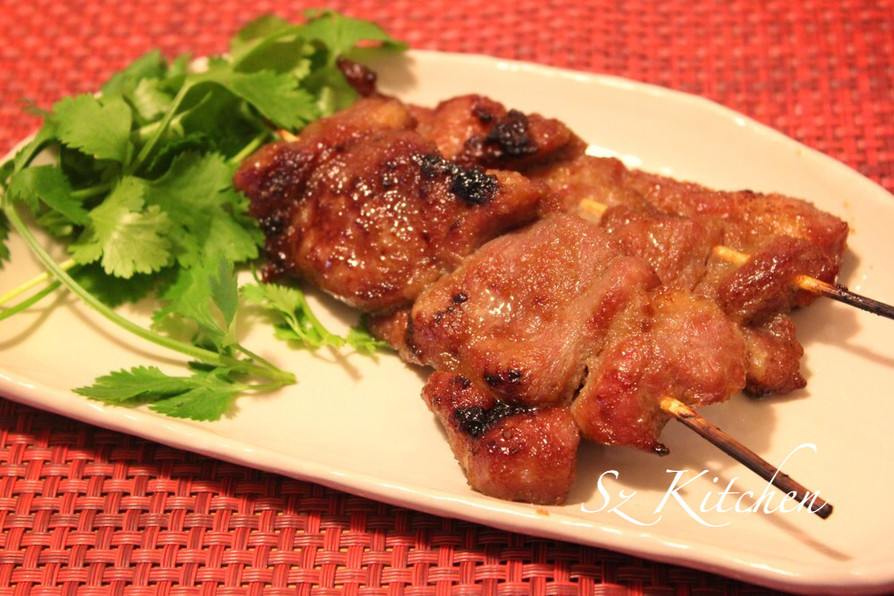 タイ風豚肉の串焼きBBQ〜ムーピン〜の画像