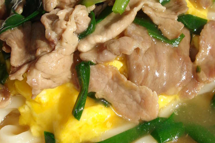 豚ニラ玉のあんかけうどん レシピ 作り方 By るぅな クックパッド 簡単おいしいみんなのレシピが354万品