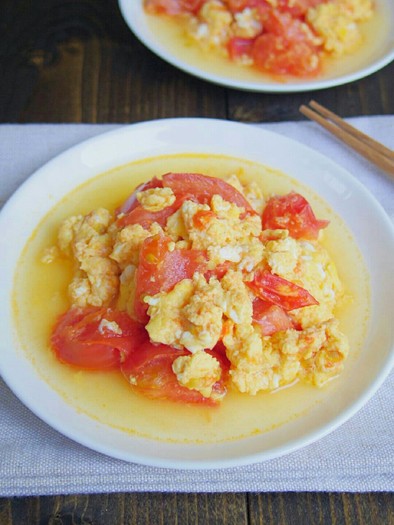 ☆簡単☆トマトと卵の中華風炒めの写真