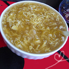 卵だけあんかけスープチャーハン