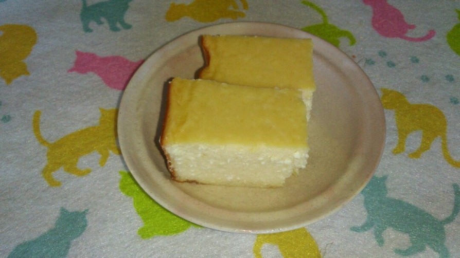 HBで豆腐とヨーグルトのチーズケーキ風の画像