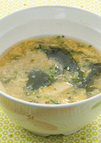 【食育】タケノコのスープ かき玉わかめ