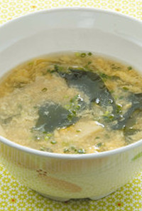 【食育】タケノコのスープ かき玉わかめ