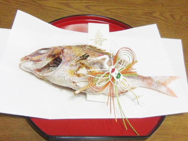 お食い初めにお祝い用鯛 レシピ 作り方 By スージー ジル クックパッド