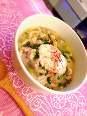 簡単さっぱり美味しい☆鷄ねぎ塩うどん