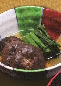 小松菜と椎茸の煮物