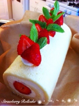 ✿苺ロールケーキ✿