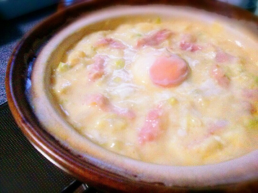 ✲半熟卵ときゃべつのクリーム煮✲の画像