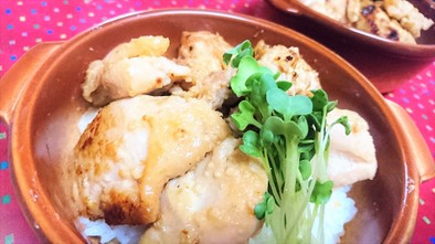 男子喜ぶ★ガッツリ飯【チキン味噌マヨ丼】の写真