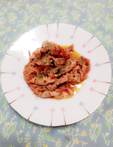 豚肉のトマトマヨネーズ炒めの写真