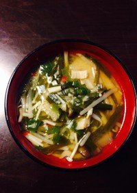 速い安い美味い‼︎栄養満点中華風スープ♪