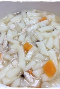 離乳食完了期　鶏ささみとしいたけのうどん