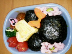 ミニーちゃん 簡単キャラ弁