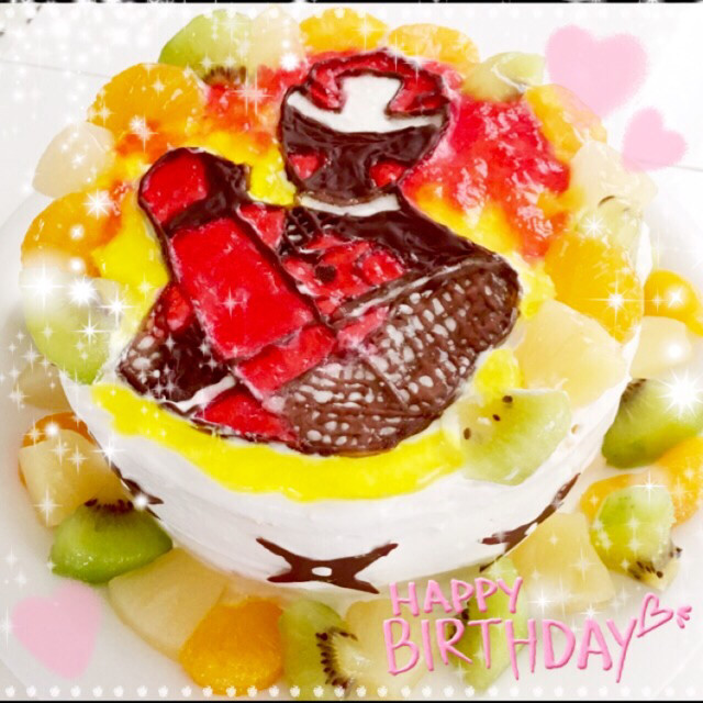 ゼリーで簡単キャラケーキ ニンニンジャー レシピ 作り方 By Cafeminato クックパッド 簡単おいしいみんなのレシピが360万品