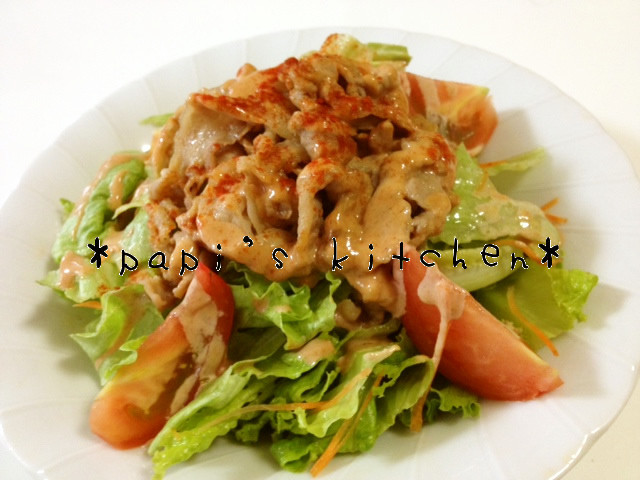 チョ→簡単♪肉サラダ（≧э≦）