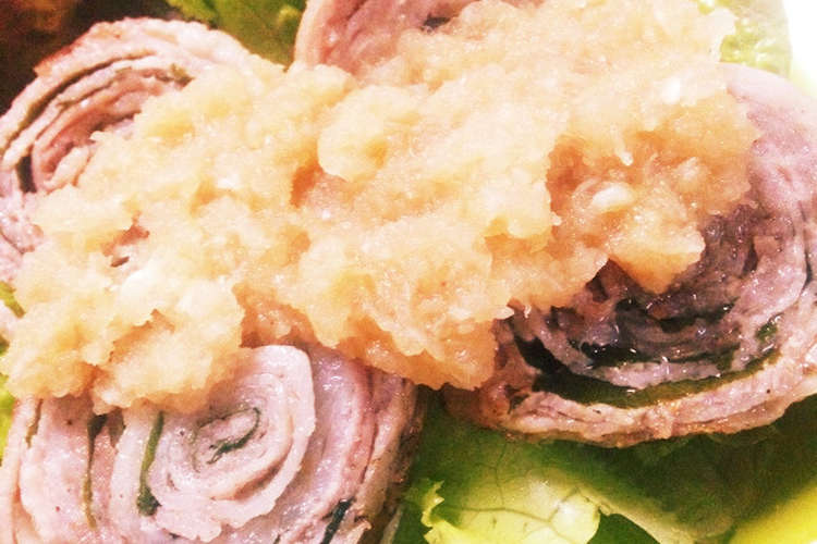 豚バラ大葉ロールステーキ梅ポンソース レシピ 作り方 By どせいさん クックパッド 簡単おいしいみんなのレシピが355万品