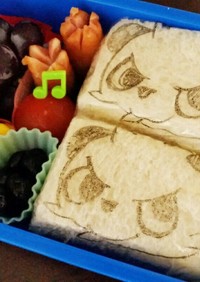ポケモン☆簡単ヤンチャムのサンドイッチ！