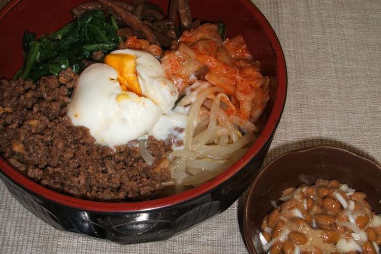 私がハマってるビビンバの食べ方 納豆編 レシピ 作り方 By ひなしん クックパッド 簡単おいしいみんなのレシピが360万品