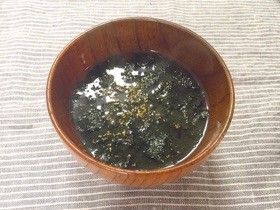 体にヘルシー!海苔のだしスープ❁