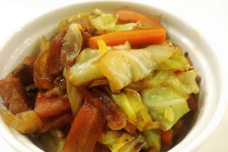 常備菜お弁当 キャベツのカレー醤油炒め レシピ 作り方 By Shyco クックパッド