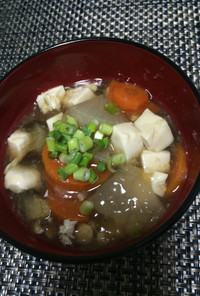 野菜と生姜タップリ和風あんかけスープ