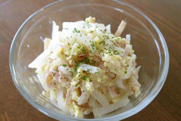 ダイコンのおかず カルボナーラ風 レシピ 作り方 By さんあいらんど クックパッド