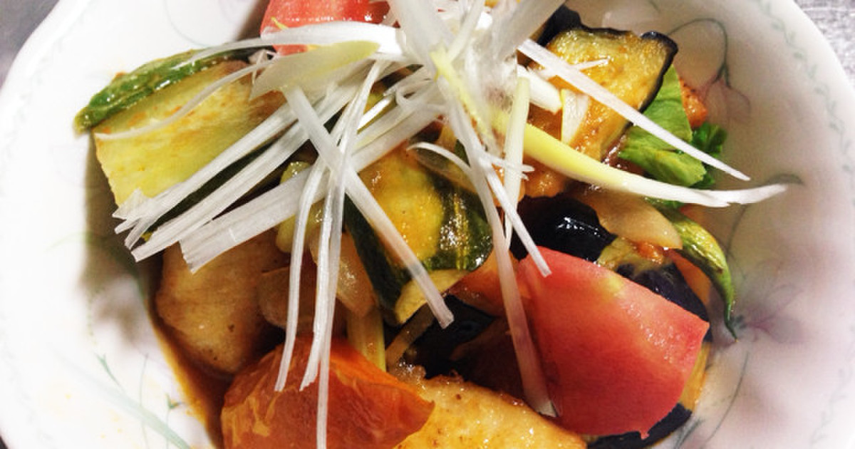 素揚げ野菜と鶏唐揚げのトマトソース添え レシピ 作り方 By Terabonne クックパッド 簡単おいしいみんなのレシピが355万品