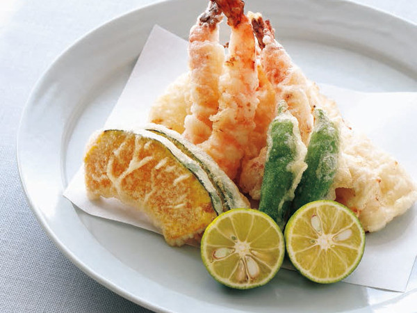 魚介の天ぷら 塩麹風味